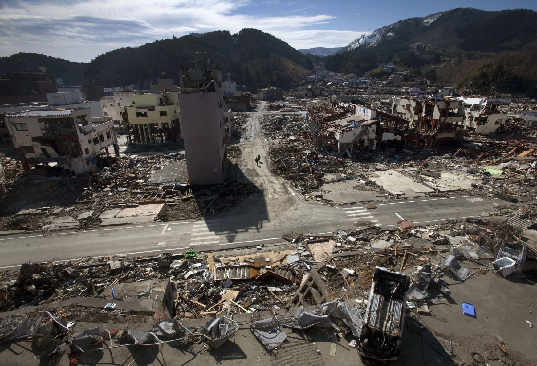 Japan Tsunami Anniversary Then and Now